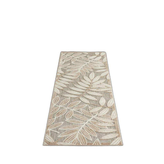 2' X 8' Gray And Ivory Floral Indoor Outdoor Area Rug - Homeroots - Flyclothing LLC