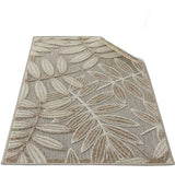 3' X 4' Gray And Ivory Floral Indoor Outdoor Area Rug - Homeroots - Flyclothing LLC