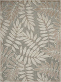 7' X 10' Natural Floral Indoor Outdoor Area Rug - Homeroots - Flyclothing LLC