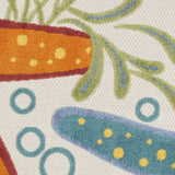 4' Round Yellow And Ivory Round Indoor Outdoor Area Rug - Homeroots - Flyclothing LLC