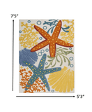 5' X 8' Yellow And Ivory Indoor Outdoor Area Rug - Homeroots - Flyclothing LLC