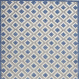 5' X 8' Blue And Gray Geometric Indoor Outdoor Area Rug - Homeroots - Flyclothing LLC