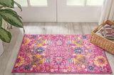 2' X 3' Fuchsia Floral Power Loom Area Rug - Homeroots - Flyclothing LLC