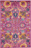 2' X 3' Fuchsia Floral Power Loom Area Rug - Homeroots - Flyclothing LLC
