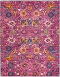 8' X 10' Fuchsia Floral Power Loom Area Rug - Homeroots - Flyclothing LLC