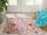 2' X 3' Silver Floral Power Loom Area Rug - Homeroots - Flyclothing LLC
