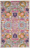 2' X 3' Silver Floral Power Loom Area Rug - Homeroots - Flyclothing LLC