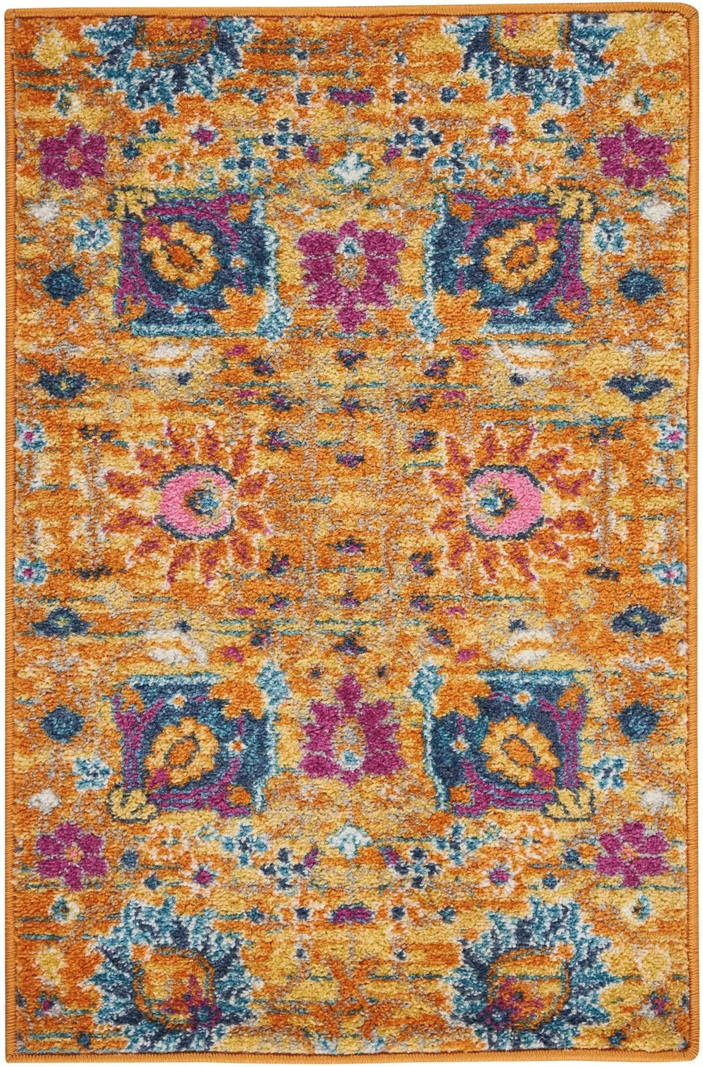 2' X 3' Sunset Floral Power Loom Area Rug - Homeroots - Flyclothing LLC