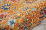 8' Sunset Floral Power Loom Runner Rug - Homeroots - Flyclothing LLC