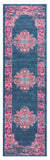 8' Blue Power Loom Runner Rug - Homeroots - Flyclothing LLC