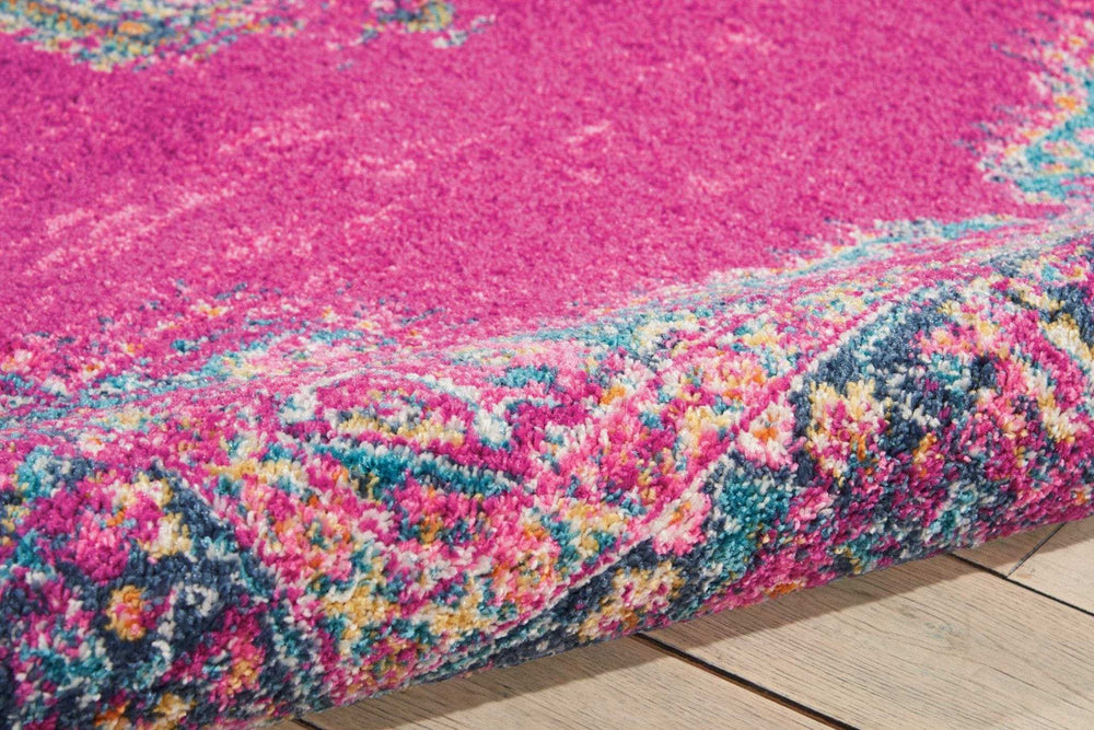 5' X 7' Fuchsia Power Loom Area Rug - Homeroots - Flyclothing LLC