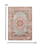 5' X 7' Gray Power Loom Area Rug - Homeroots - Flyclothing LLC