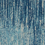 2' X 3' Blue and Ivory Abstract Power Loom Area Rug - Homeroots - Flyclothing LLC