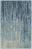 2' X 3' Blue and Ivory Abstract Power Loom Area Rug - Homeroots - Flyclothing LLC