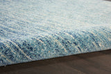 4' X 6' Blue and Ivory Abstract Stripes Power Loom Area Rug - Homeroots - Flyclothing LLC