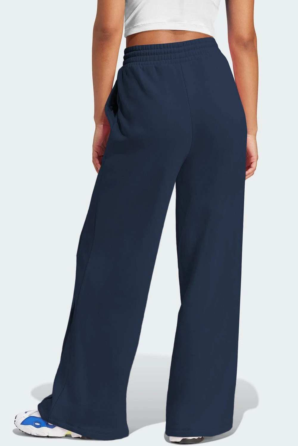 Drawstring Wide Leg Active Pants - Trendsi - Flyclothing LLC