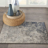 2' X 3' Gray And Ivory Abstract Power Loom Area Rug - Homeroots - Flyclothing LLC