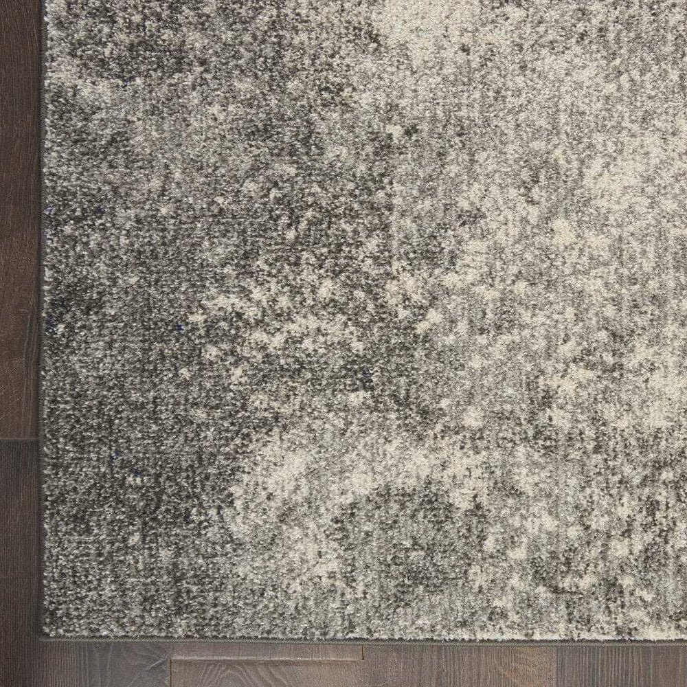 5' X 7' Gray And Ivory Abstract Power Loom Area Rug - Homeroots - Flyclothing LLC