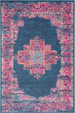 4' X 6' Blue Power Loom Area Rug - Homeroots - Flyclothing LLC