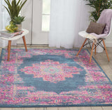 5' X 7' Blue Power Loom Area Rug - Homeroots - Flyclothing LLC