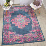 5' X 7' Blue Power Loom Area Rug - Homeroots - Flyclothing LLC