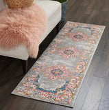6' Gray Power Loom Runner Rug - Homeroots - Flyclothing LLC