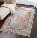 4' X 6' Gray Power Loom Area Rug - Homeroots - Flyclothing LLC