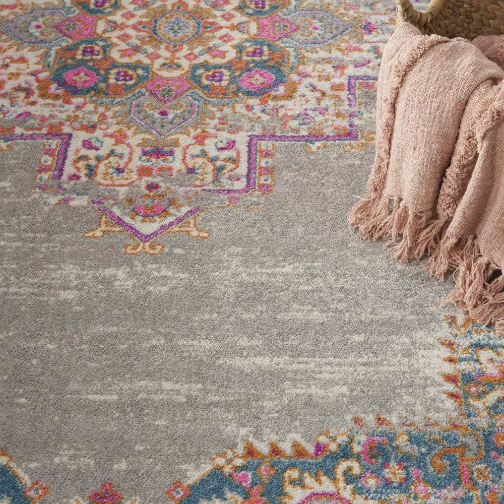 8' X 10' Gray Power Loom Area Rug - Homeroots - Flyclothing LLC