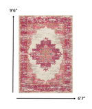 7' X 10' Fuchsia Power Loom Area Rug - Homeroots - Flyclothing LLC