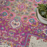 8' X 10' Fuchsia Power Loom Area Rug - Homeroots - Flyclothing LLC