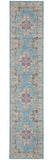 10' Light Blue Southwestern Power Loom Runner Rug - Homeroots - Flyclothing LLC