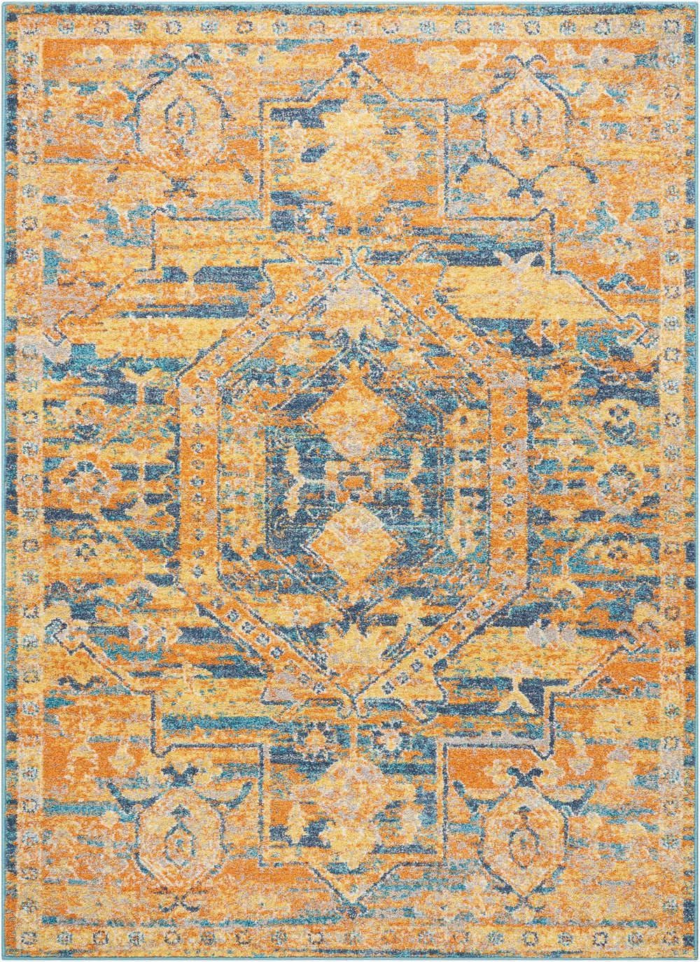 4' X 6' Sunset Power Loom Area Rug - Homeroots - Flyclothing LLC