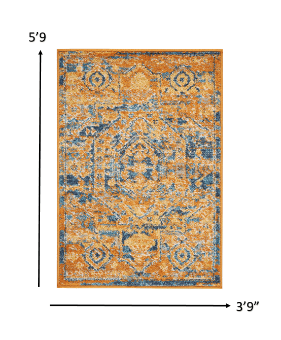 4' X 6' Sunset Power Loom Area Rug - Homeroots - Flyclothing LLC