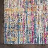 2' X 3' Pink And Ivory Abstract Power Loom Area Rug - Homeroots - Flyclothing LLC