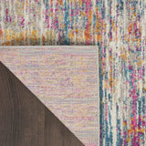 10' Pink And Ivory Abstract Power Loom Runner Rug - Homeroots - Flyclothing LLC