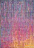 7' X 10' Blue And Pink Abstract Power Loom Area Rug - Homeroots - Flyclothing LLC
