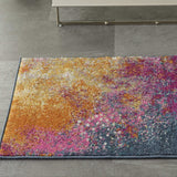 2' X 3' Sunset Abstract Power Loom Area Rug - Homeroots - Flyclothing LLC