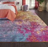 8' X 10' Sunset Abstract Power Loom Area Rug - Homeroots - Flyclothing LLC