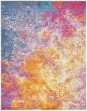 8' X 10' Sunset Abstract Power Loom Area Rug - Homeroots - Flyclothing LLC