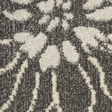 4' X 6' Blue And Gray Floral Power Loom Area Rug - Homeroots - Flyclothing LLC