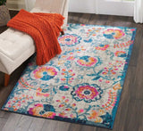 4' X 6' Ivory Floral Dhurrie Area Rug - Homeroots - Flyclothing LLC
