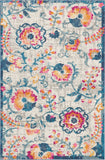 4' X 6' Ivory Floral Dhurrie Area Rug - Homeroots - Flyclothing LLC