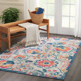 5' X 7' Ivory Floral Dhurrie Area Rug - Homeroots - Flyclothing LLC