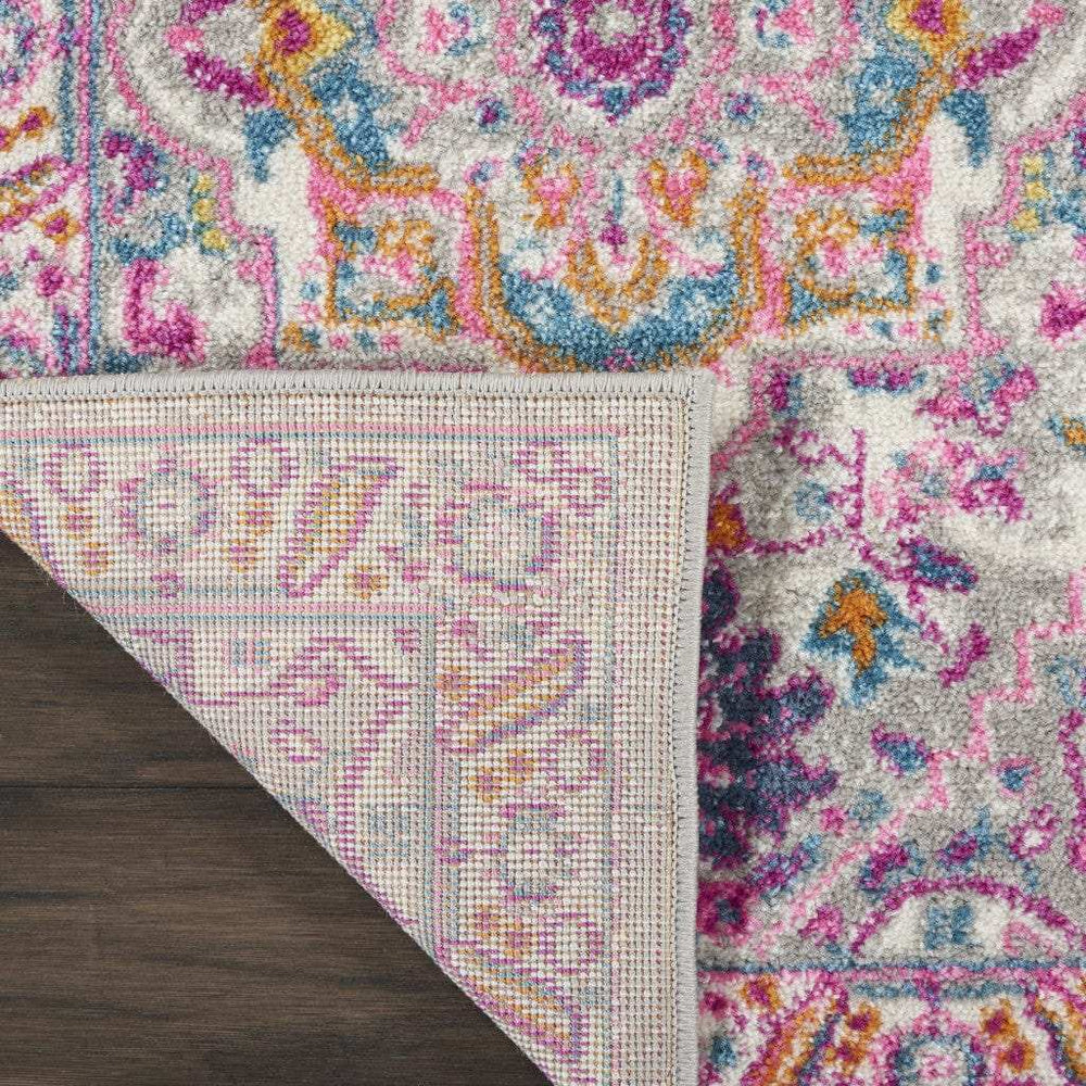 2' X 3' Pink And Gray Power Loom Area Rug - Homeroots - Flyclothing LLC