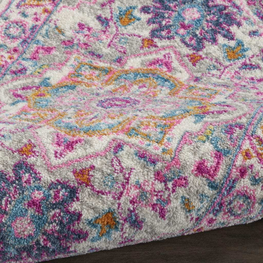 2' X 3' Pink And Gray Power Loom Area Rug - Homeroots - Flyclothing LLC