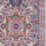 8' Pink And Gray Power Loom Runner Rug - Homeroots - Flyclothing LLC