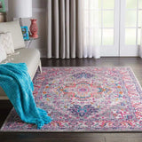 5' X 7' Pink And Gray Power Loom Area Rug - Homeroots - Flyclothing LLC