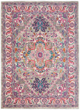 5' X 7' Pink And Gray Power Loom Area Rug - Homeroots - Flyclothing LLC