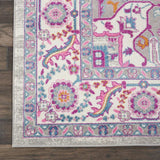 7' X 10' Pink And Gray Power Loom Area Rug - Homeroots - Flyclothing LLC