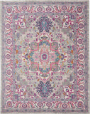 7' X 10' Pink And Gray Power Loom Area Rug - Homeroots - Flyclothing LLC